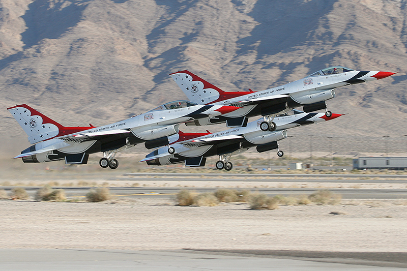 F-16C Fighting Falcons, The Thunderbirds, USAF
