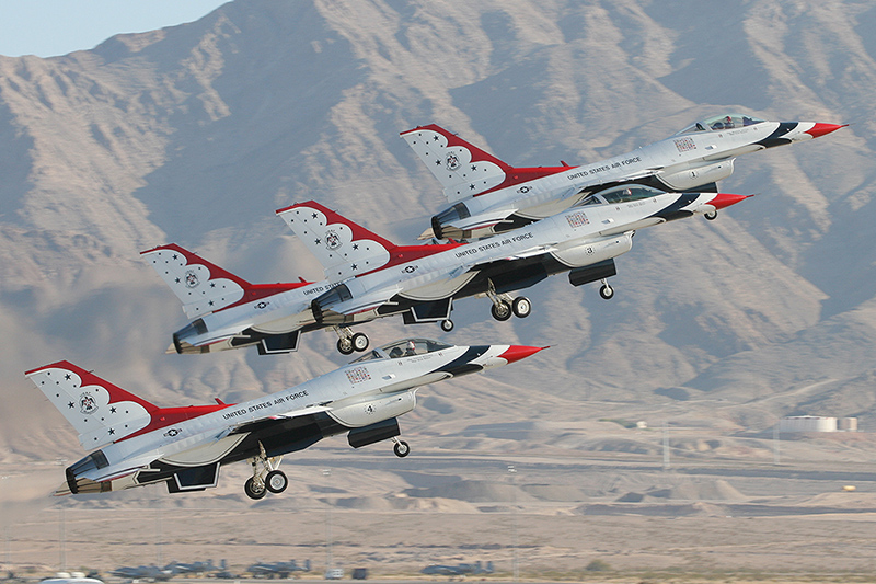 F-16C Fighting Falcons, The Thunderbirds, USAF