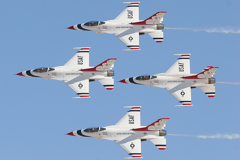 F-16C Fighting Falcons, The Thunderbirds, USAF