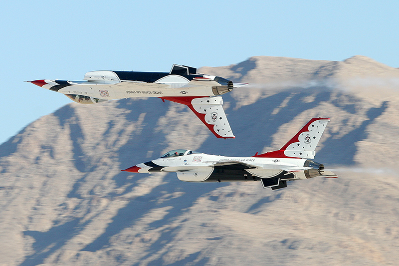 F-16C Fighting Falcons, The Thunderbirds, USAF