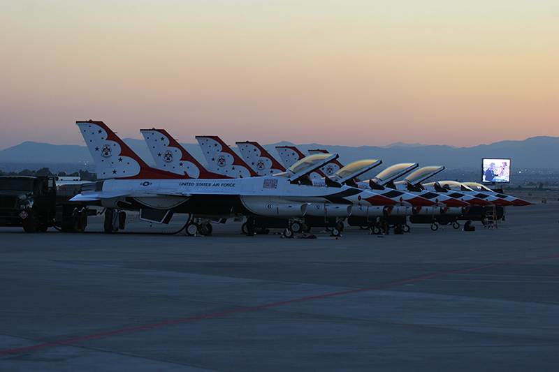 F-16C Fighting Falcons, The Thunderbirds, USAF