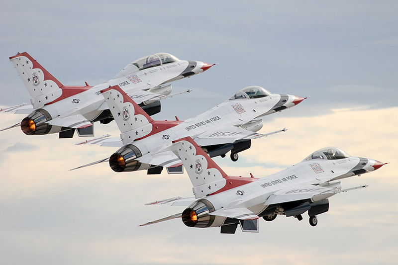 F-16C Fighting Falcons, The Thunderbirds, USAF