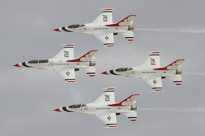 F-16C Fighting Falcons, The Thunderbirds, USAF