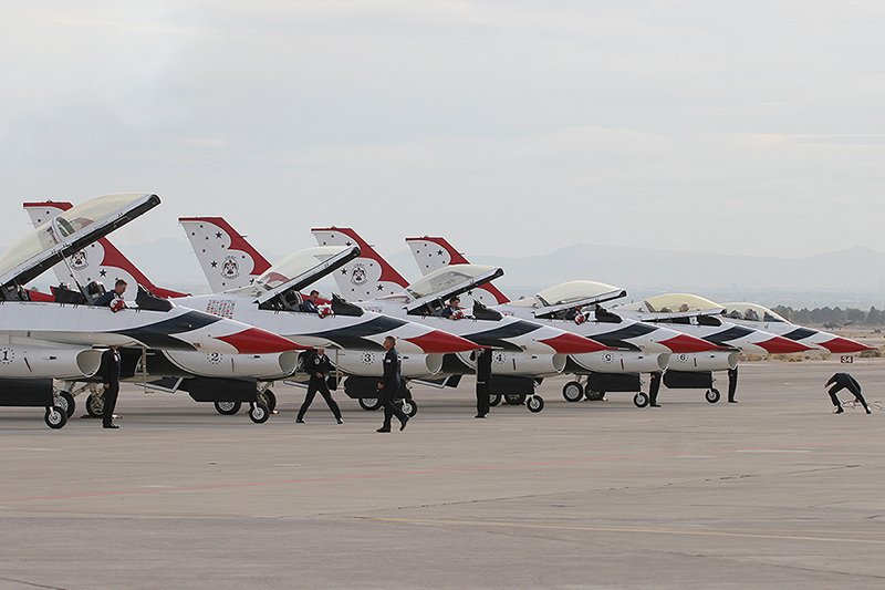 F-16C Fighting Falcons, The Thunderbirds, USAF
