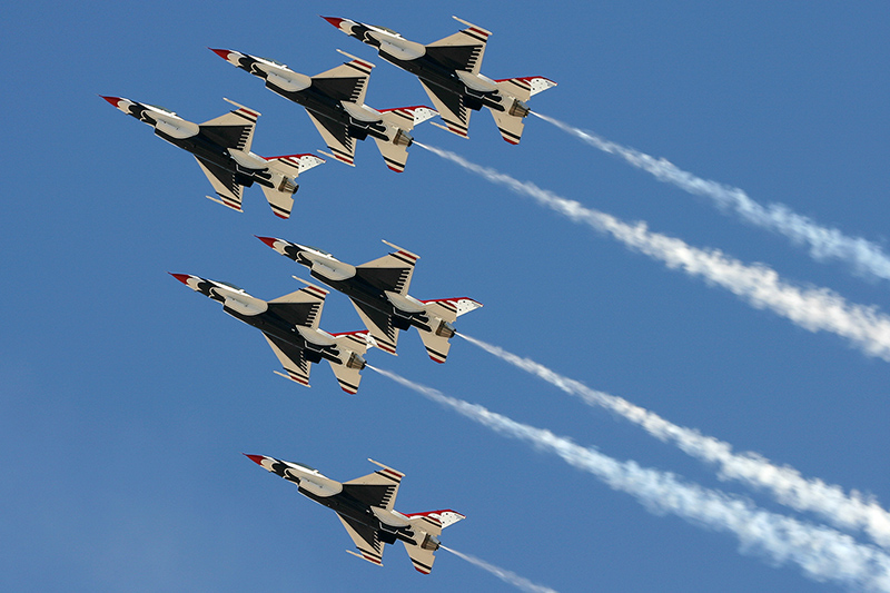 F-16C Fighting Falcons, The Thunderbirds, USAF