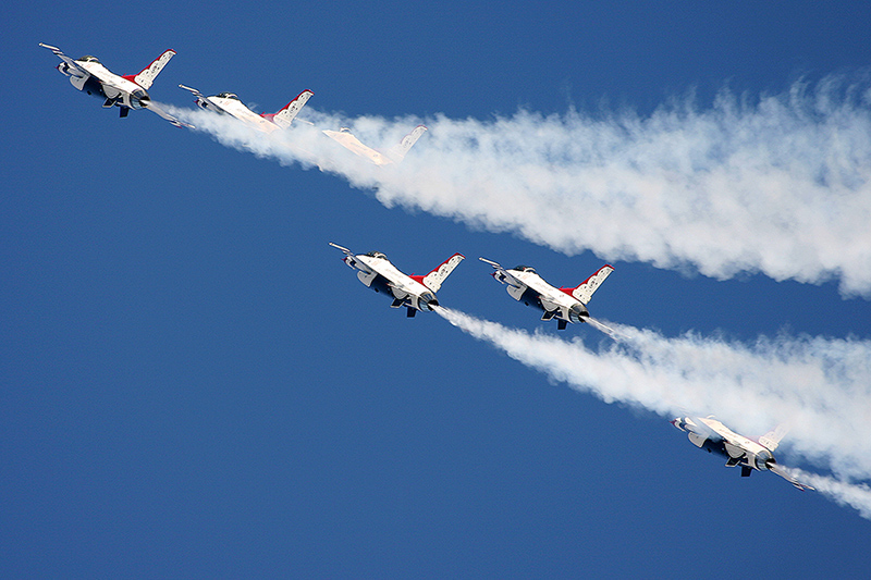F-16C Fighting Falcons, The Thunderbirds, USAF