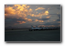 Thunderbirds at dusk