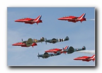 Hawk T.1s, The Red Arrows, RAF<br>Spitfires, BBMF & Rolls-Royce