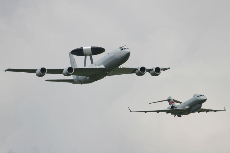 E-3D Sentry AEW.1, 8/23 Sqn, RAF<BR>Sentinel R.1, 5(AC) Sqn, RAF