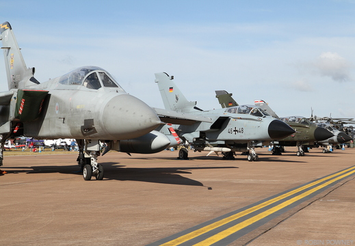 Tornado lineup - ZE163 (111 Sqn F3), 46+48 (JBG-32 ECR), 45+94 (JBG-33 IDS), ZA447 (41TES GR4)